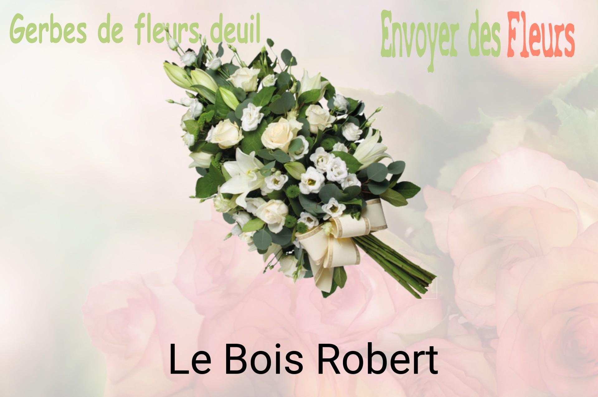 Gerbe de fleurs de deuil livrée à Le Bois-Robert